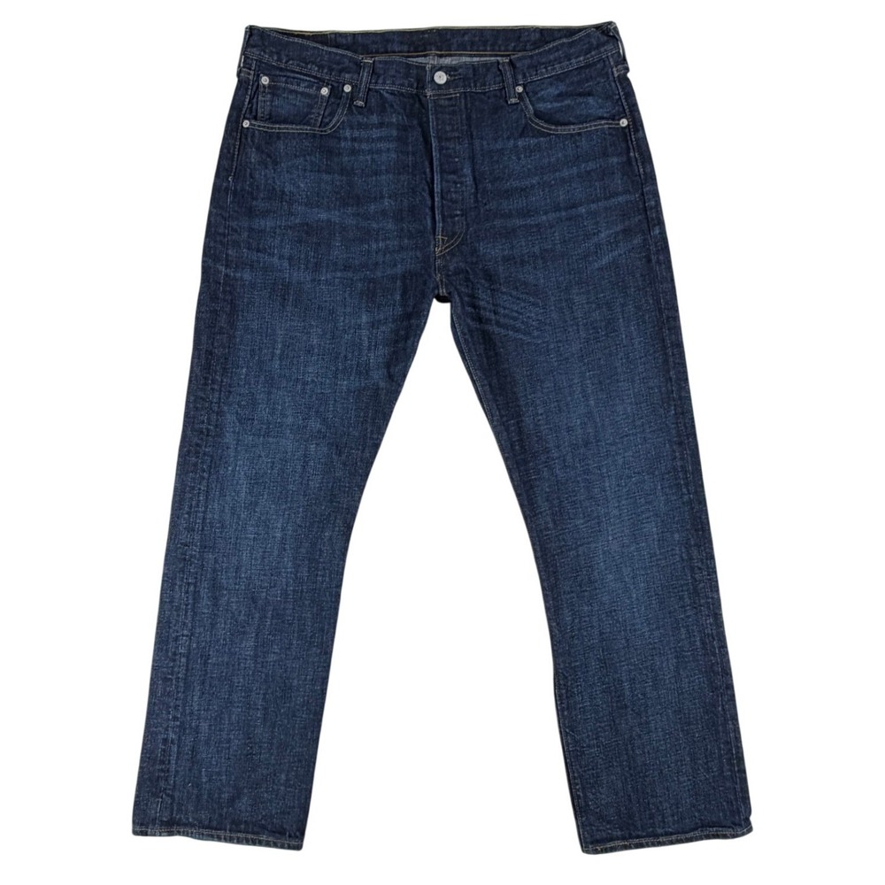 Levis 501 Original Fit Mens Dark Indigo Straight Leg Jeans Size 40x32